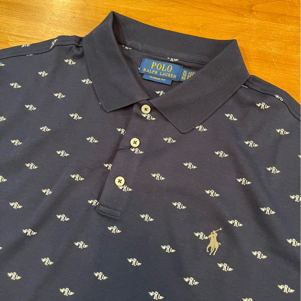 POLO RALPH LAUREN All-Over Logo Polo Shirt - Picture 3 of 5